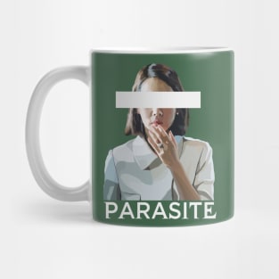 Appalled Face (Parasite) (No Eyes, with Title) Mug